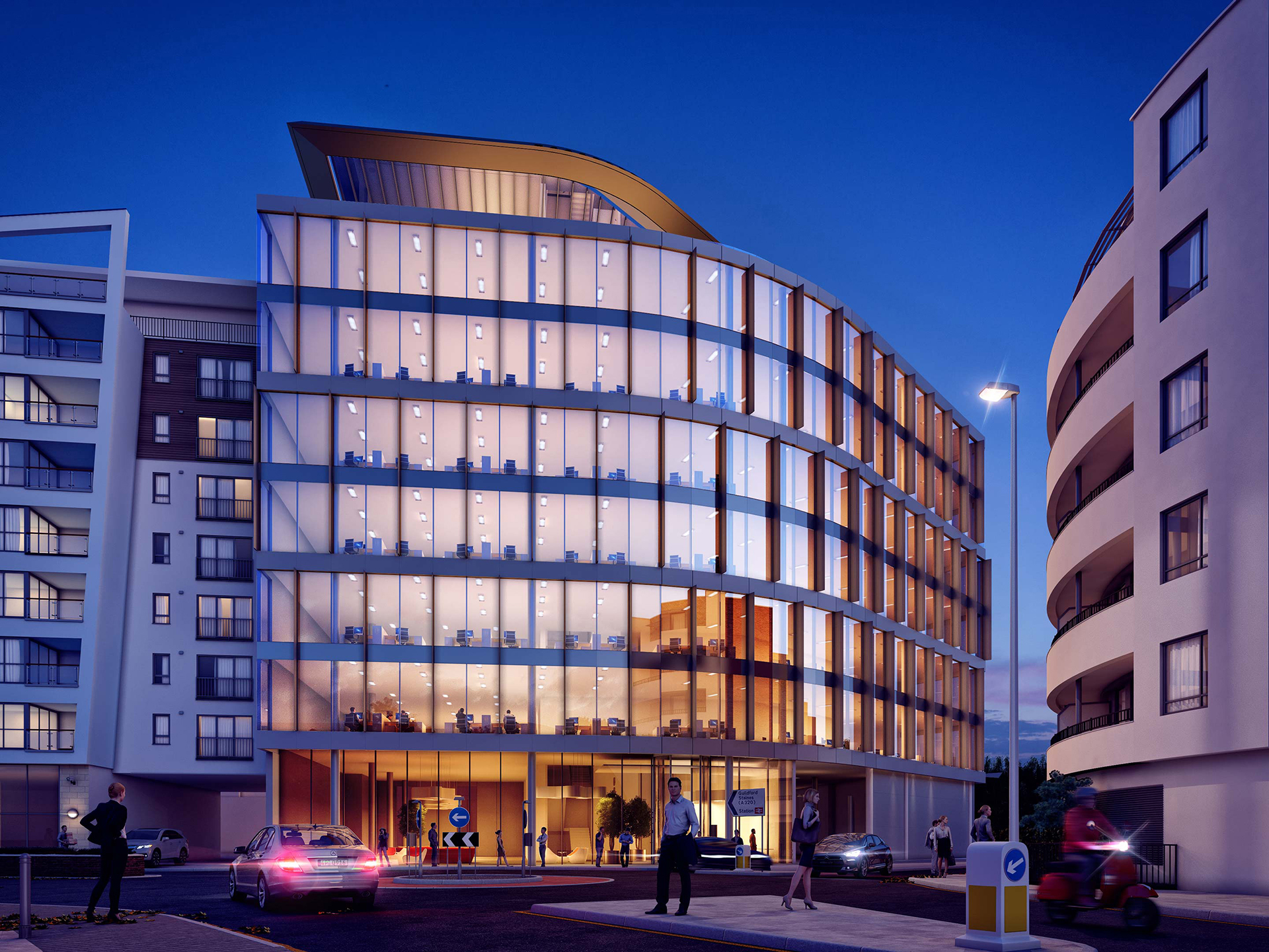 ‘Space’, Kings Court in Woking is now on site 