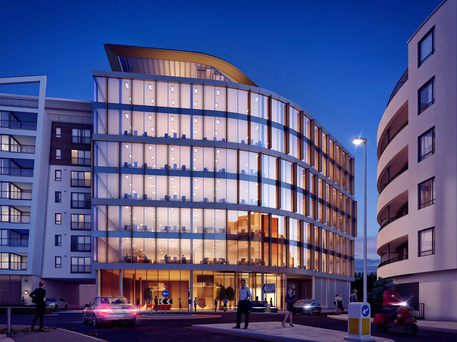 ‘Space’, Kings Court in Woking is now on site 