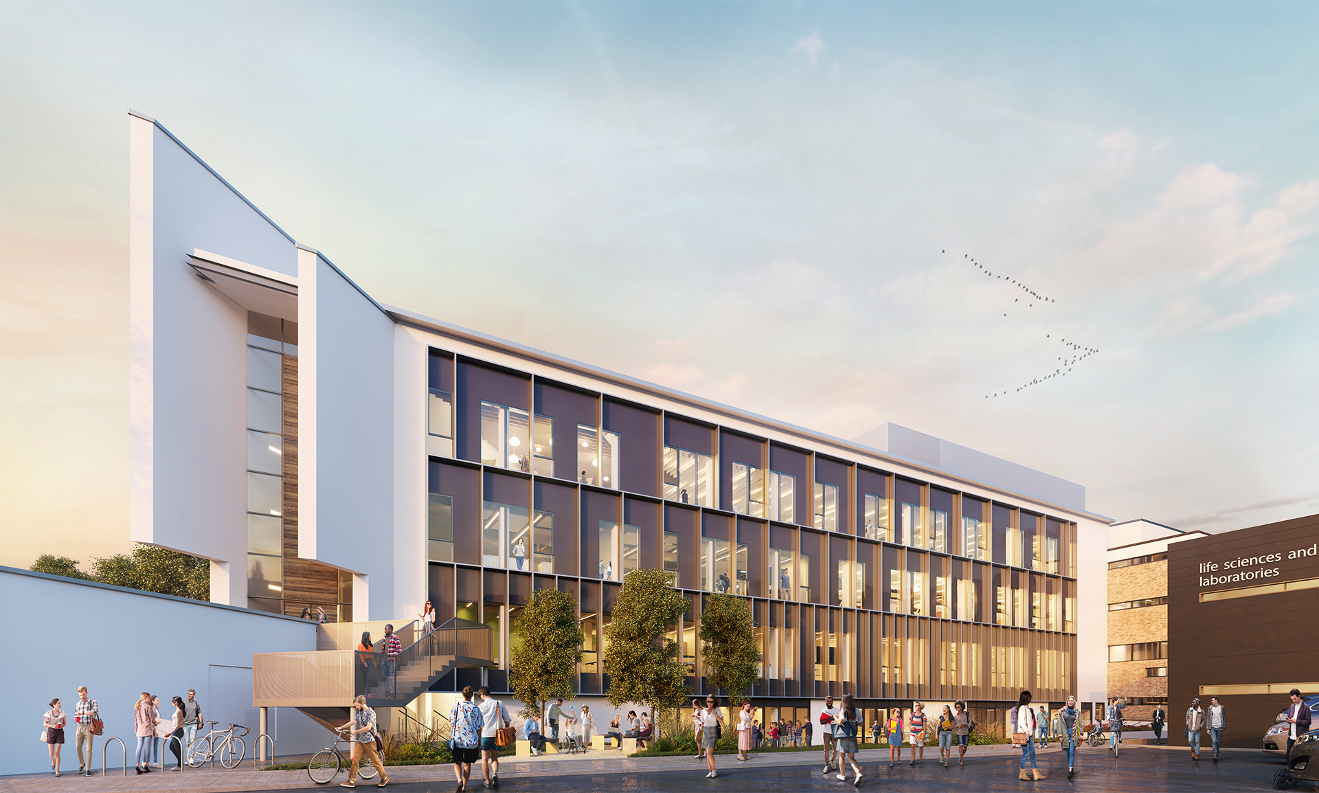 Lancaster University Library extension now on site