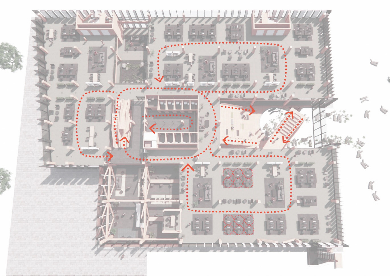 Circulation Routes Diagram