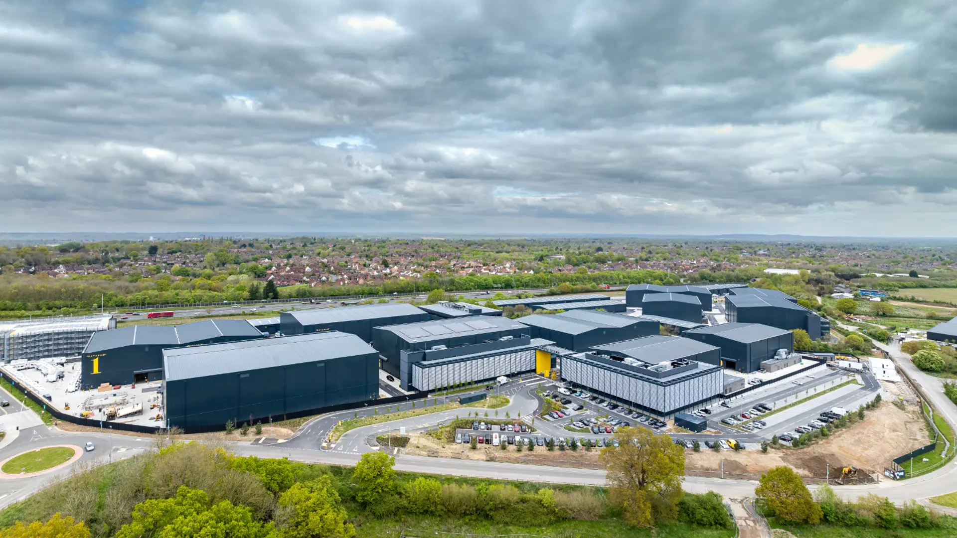 Recently complete, Shinfield Studios is the largest new film and TV studio campus in the UK © Daniel Sheering